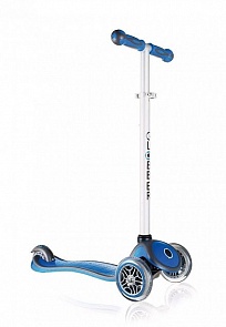 Трехколесный самокат Globber My Free Up со светящимися колесами, цвет синий (Globber, NTGB 440-101)